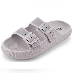 Floopi Callie Cloud Slides Grey EU41/US11 NWT IN PACKAGE